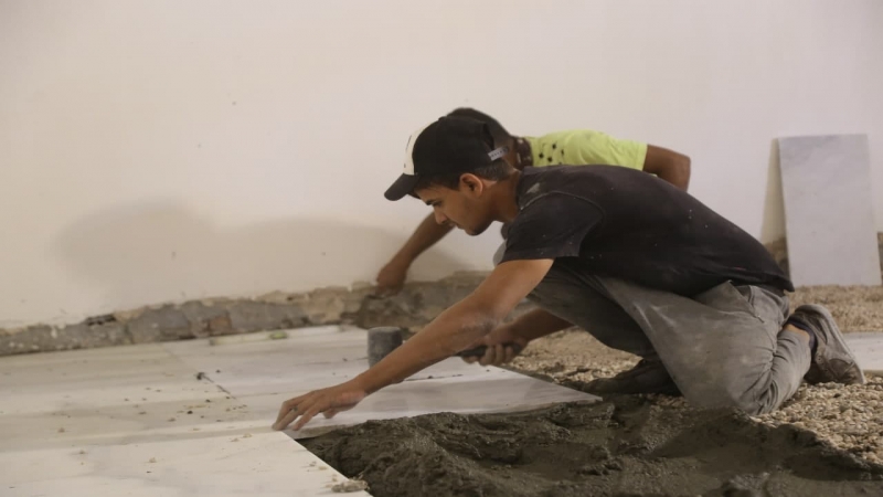 إنجاز ٌمتواصل وعملٌ دؤوب يشهده المرقد المطهر لشهيدة الركب الحسينيَّ
