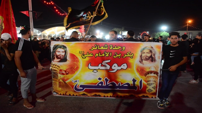 استقبل مزار العلوية الشريفة بنت الامام الحسن المجتبى (ع) العشرات من المواكب المعزية