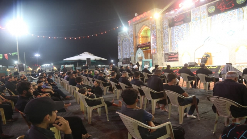 استمرار مجال العزاء في المرقد السيدة الشريفة بنت الامام الحسن المجتبى (ع)