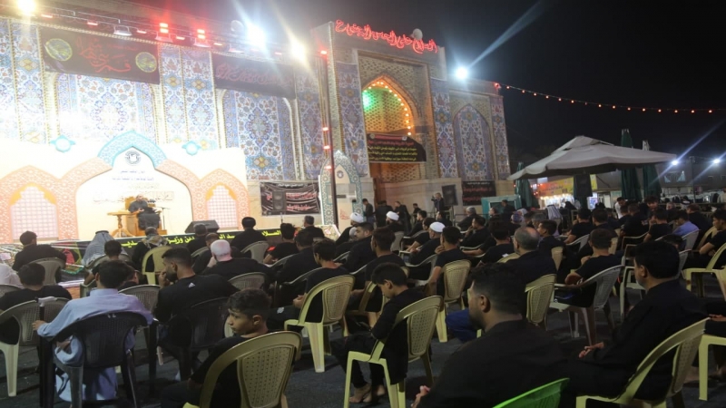 استمرار مجال العزاء في المرقد السيدة الشريفة بنت الامام الحسن المجتبى (ع)