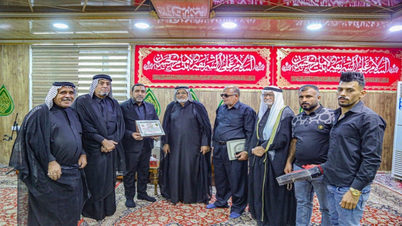 هَيْئَة مواكب بَابِل تَكرم ادارة المرقد الشريف تثميناً لجهودها المبذولة في خدمة المواكب الحسينية