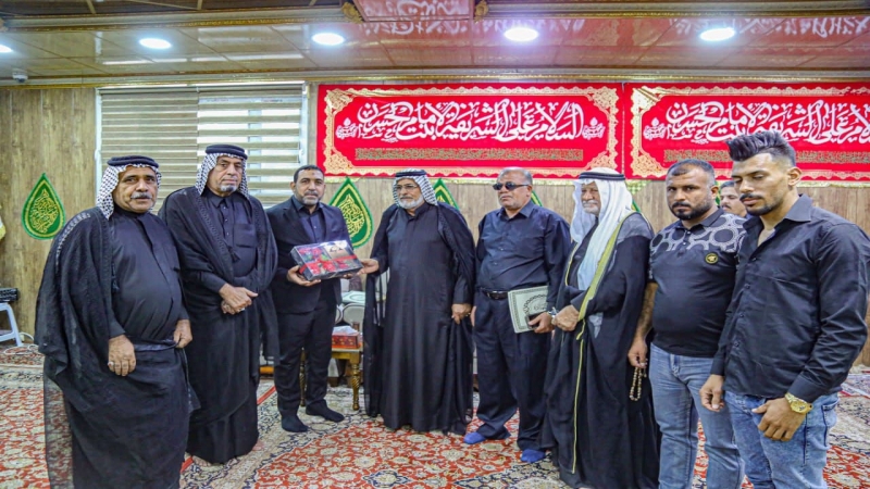 هَيْئَة مواكب بَابِل تَكرم ادارة المرقد الشريف تثميناً لجهودها المبذولة في خدمة المواكب الحسينية