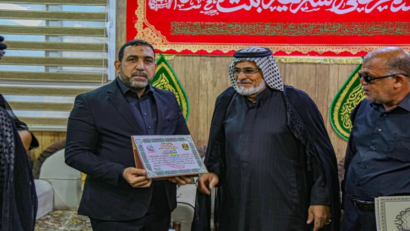 هَيْئَة مواكب بَابِل تَكرم ادارة المرقد الشريف تثميناً لجهودها المبذولة في خدمة المواكب الحسينية
