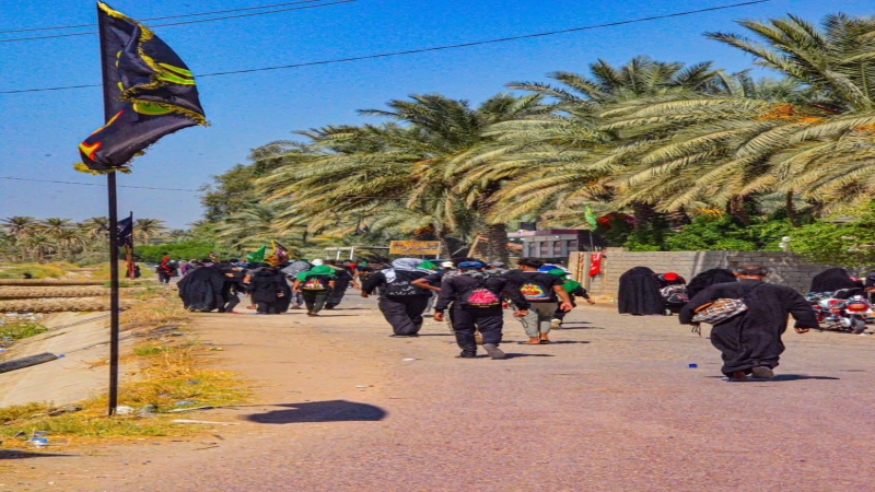 حشود الزائرين تتوافد صوب مرقد طبيبة المعلولين الشريفة بنت الحسن المجتبى