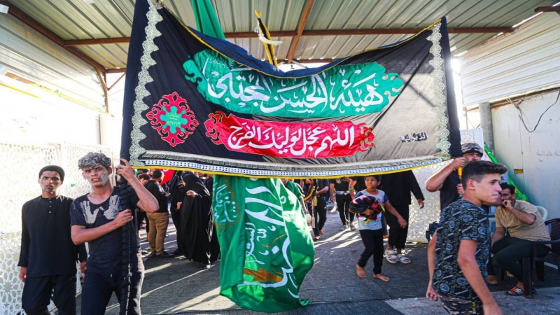 مواكب العزآء تجدد الحزن عند قبر شهيدة ركب السبايا