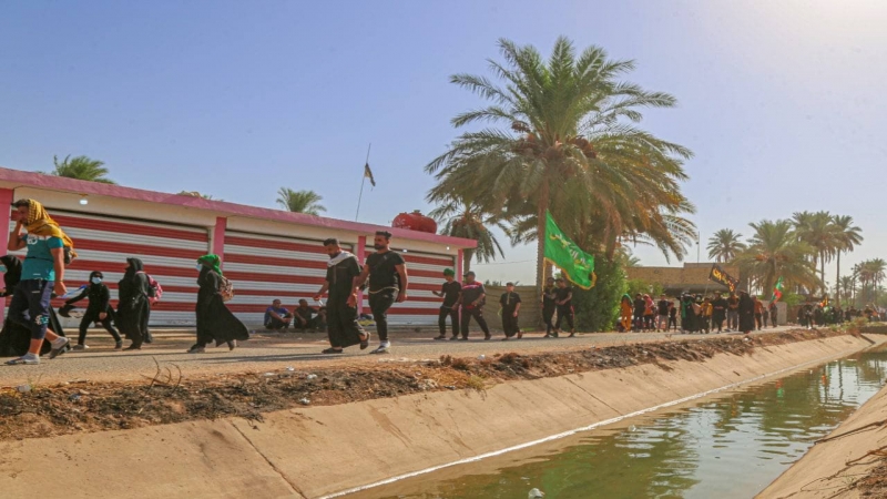 توافد زوار اربعينية الامام الحسين (ع) صوب طبيبة المعلولين