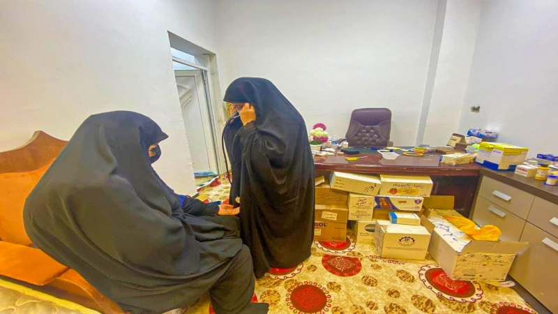 مفارز طِبِّيَّةٌ دَاخِلِ الْحَرَمِ الشَّرِيفِ تَقَدَّم الْخِدْمَة الطِّبِّيَّة لزوار الْأَرْبَعِين