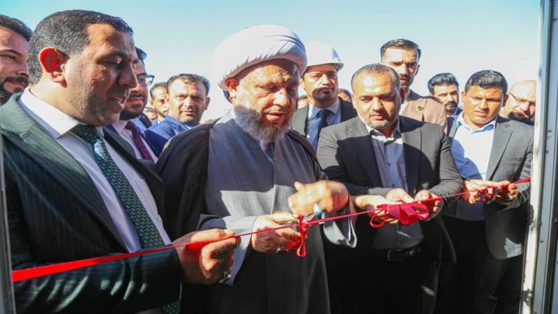 الْأَمَانَة الْعامة تَضَع حَجَرَ الأَساسِ لِمَشْرُوع الأواوين الْخَارِجِيَّة وأفتتاح ورشة لصناعة قوالب GRB في المرقد الشريف