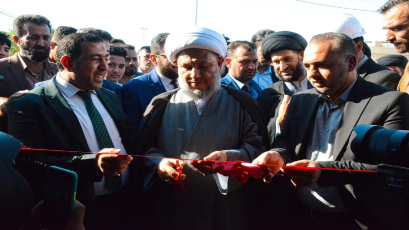 الْأَمَانَة الْعامة تَضَع حَجَرَ الأَساسِ لِمَشْرُوع الأواوين الْخَارِجِيَّة وأفتتاح ورشة لصناعة قوالب GRB في المرقد الشريف