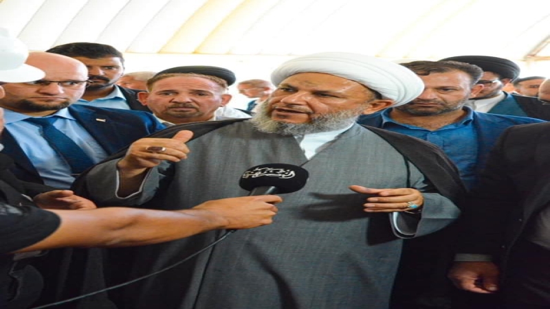 الْأَمَانَة الْعامة تَضَع حَجَرَ الأَساسِ لِمَشْرُوع الأواوين الْخَارِجِيَّة وأفتتاح ورشة لصناعة قوالب GRB في المرقد الشريف
