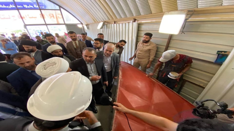 الْأَمَانَة الْعامة تَضَع حَجَرَ الأَساسِ لِمَشْرُوع الأواوين الْخَارِجِيَّة وأفتتاح ورشة لصناعة قوالب GRB في المرقد الشريف
