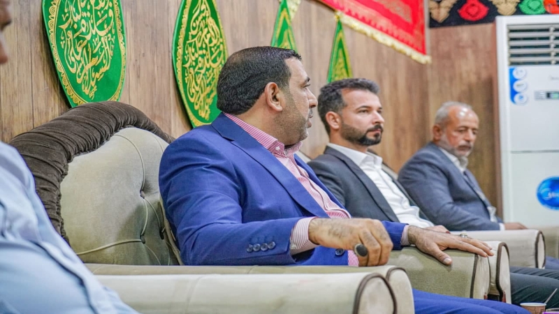 اجْتِمَاع السَّيِّد نَائِب الْأَمِين الْخَاصّ علاء السيلاوي مَع منتسبي الْمُرْقِد الشَّرِيف