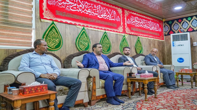 اجْتِمَاع السَّيِّد نَائِب الْأَمِين الْخَاصّ علاء السيلاوي مَع منتسبي الْمُرْقِد الشَّرِيف
