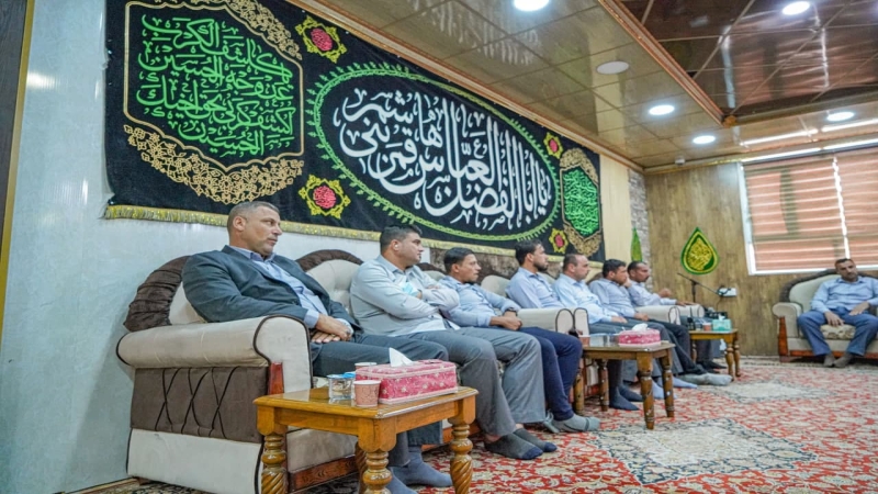 اجْتِمَاع السَّيِّد نَائِب الْأَمِين الْخَاصّ علاء السيلاوي مَع منتسبي الْمُرْقِد الشَّرِيف