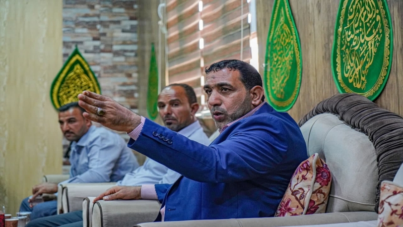 اجْتِمَاع السَّيِّد نَائِب الْأَمِين الْخَاصّ علاء السيلاوي مَع منتسبي الْمُرْقِد الشَّرِيف