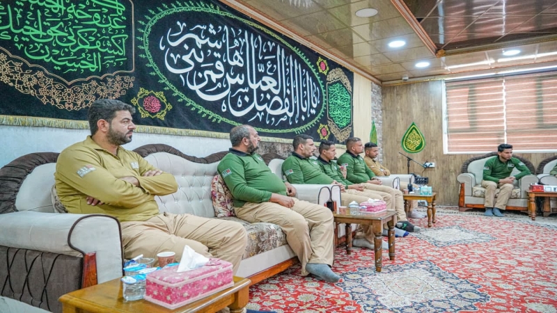 اجْتِمَاع السَّيِّد نَائِب الْأَمِين الْخَاصّ علاء السيلاوي مَع منتسبي الْمُرْقِد الشَّرِيف