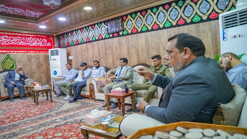 اجْتِمَاع السَّيِّد نَائِب الْأَمِين الْخَاصّ علاء السيلاوي مَع منتسبي الْمُرْقِد الشَّرِيف