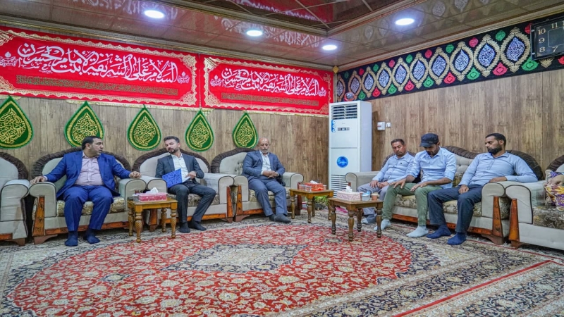 اجْتِمَاع السَّيِّد نَائِب الْأَمِين الْخَاصّ علاء السيلاوي مَع منتسبي الْمُرْقِد الشَّرِيف
