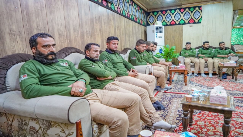 اجْتِمَاع السَّيِّد نَائِب الْأَمِين الْخَاصّ علاء السيلاوي مَع منتسبي الْمُرْقِد الشَّرِيف