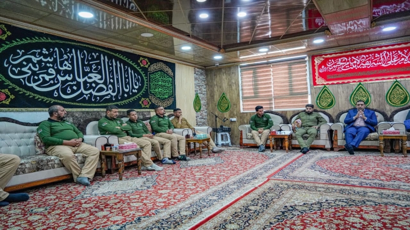 اجْتِمَاع السَّيِّد نَائِب الْأَمِين الْخَاصّ علاء السيلاوي مَع منتسبي الْمُرْقِد الشَّرِيف