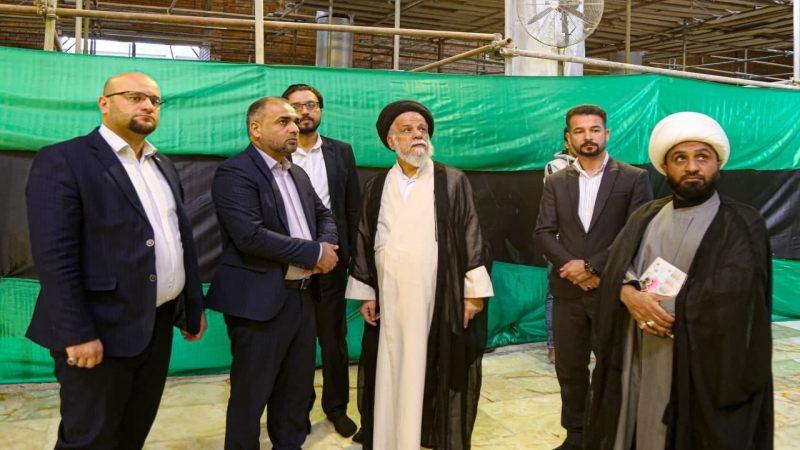 سماحة حجة الاسلام والمسلمين السيد ابراهيم اللاجوردي في رحاب طبيبة المعلولين الشريفة بنت الامام الحسن المجتبى (ع)