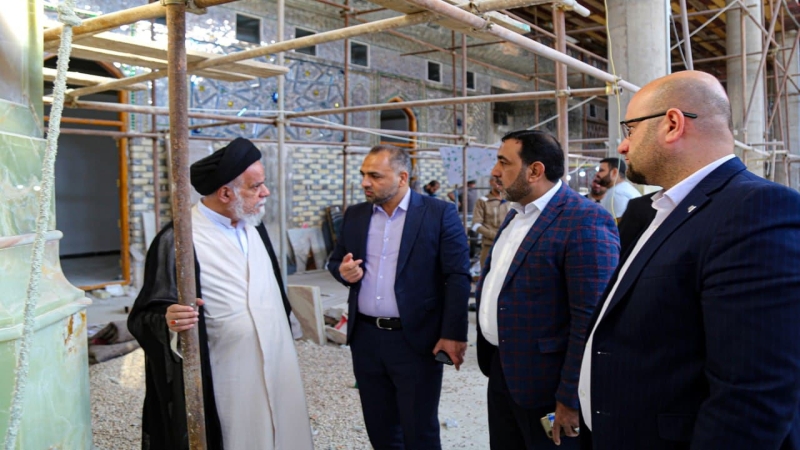 سماحة حجة الاسلام والمسلمين السيد ابراهيم اللاجوردي في رحاب طبيبة المعلولين الشريفة بنت الامام الحسن المجتبى (ع)