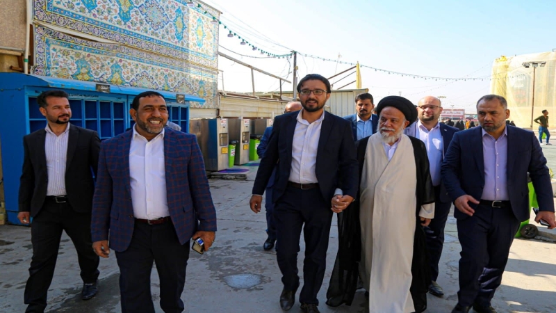 سماحة حجة الاسلام والمسلمين السيد ابراهيم اللاجوردي في رحاب طبيبة المعلولين الشريفة بنت الامام الحسن المجتبى (ع)