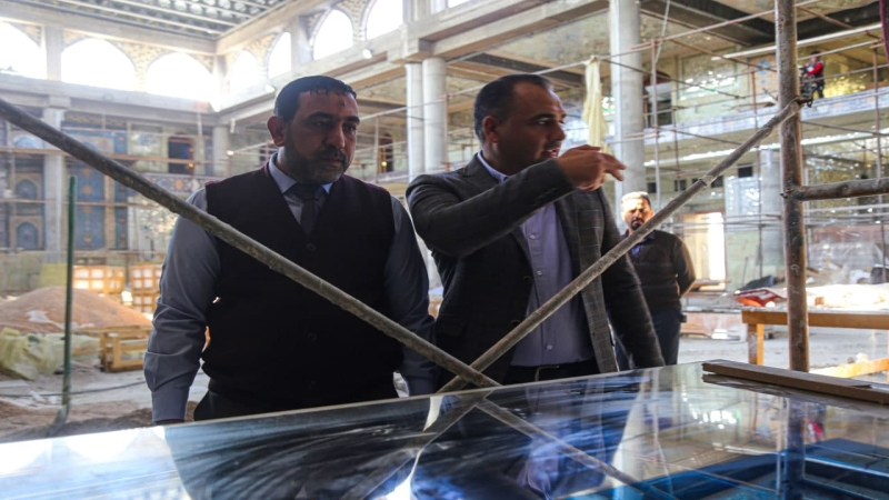 استمرار الحركة العمرانية في مرقد العلوية الشريفة بنت الامام الحسن المجتبى (ع)