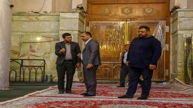 #سجادٌ_فاخر_بألوانٍ_زاهية وزخارفَ نباتية تُزين الحرم الشريف