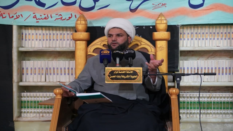 عقد مجالس الوعظ والارشاد من على منبر طبيبة المعلولين العلوية الشريفة بنت الامام الحسن المجتبى (ع)
