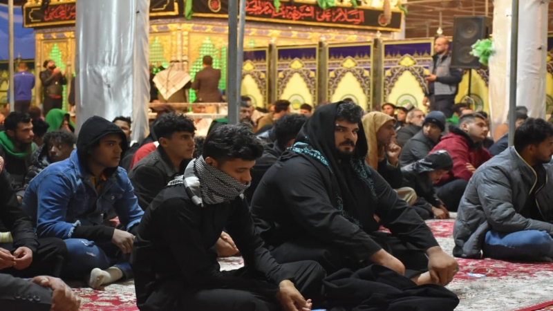 تتواصل مجالس الليالي الفاطمية في حرم سيدة الركب الحسيني