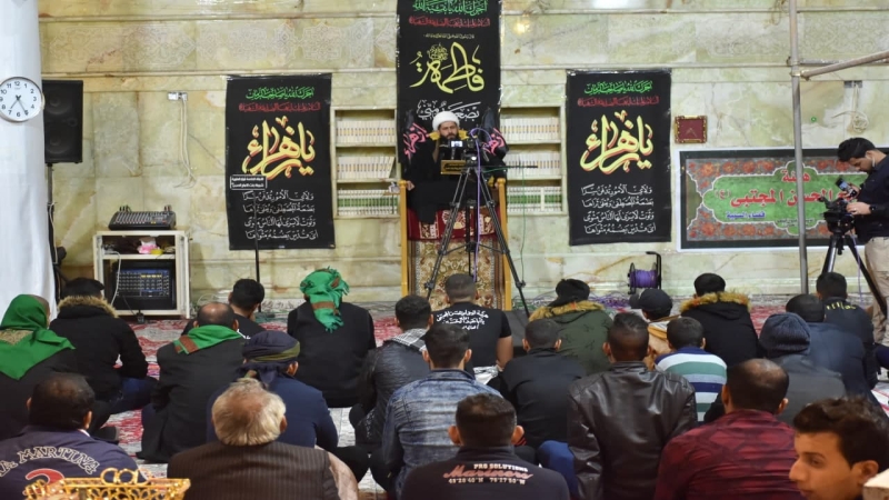 تتواصل مجالس الليالي الفاطمية في حرم سيدة الركب الحسيني