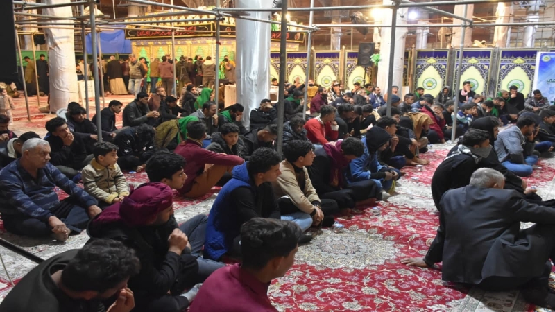 تتواصل مجالس الليالي الفاطمية في حرم سيدة الركب الحسيني
