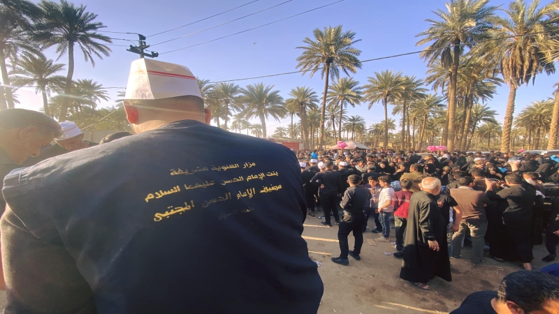 بركات كريم آل محمد في خدمة زائرين مرقد السيد العابد(ع)