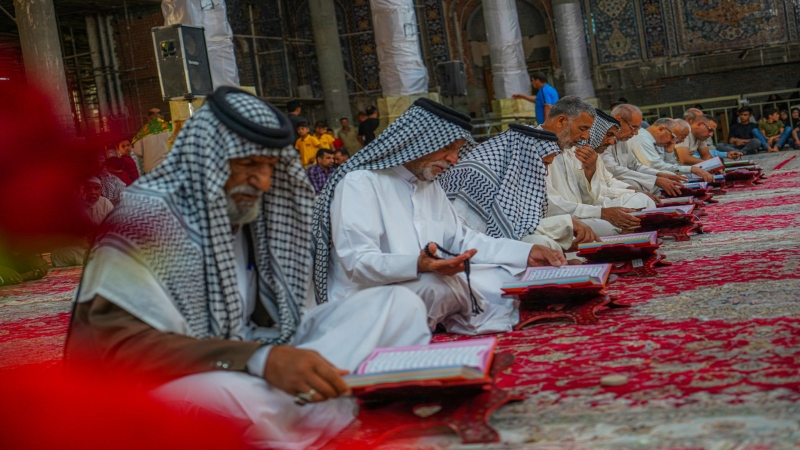 الختمه القرانيه الرمضانية المرتله الجزءالسابع والعشرون