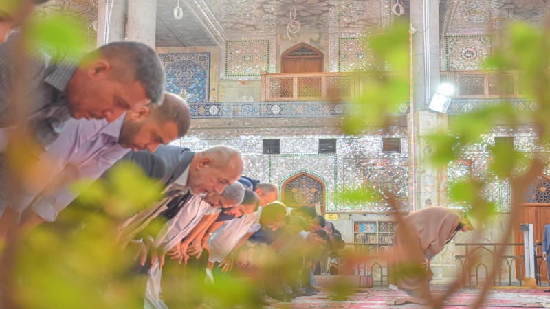 الْأَمَانَة الْخَاصَّة للمرقد الشَّرِيف تُقِيم صَلَاةِ الْعِيدِ الْمُبَارَكَة.