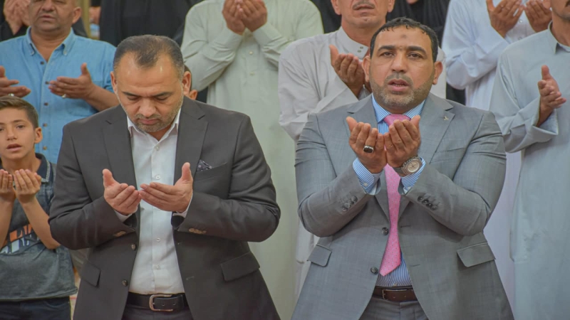 الْأَمَانَة الْخَاصَّة للمرقد الشَّرِيف تُقِيم صَلَاةِ الْعِيدِ الْمُبَارَكَة.