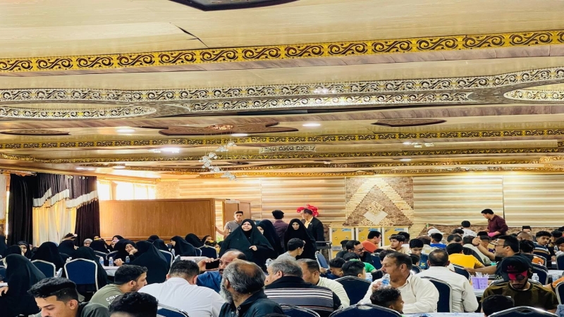 مُضِيفٌ الْإِمَامِ الْحَسَنِ الْمُجْتَبَى (ع) يَسْتَقْبِل جُمُوعٌ الزائرين فِي أَوَّلِ أَيَّامِ عِيدِ الْفِطْرِ الْمُبَارَك