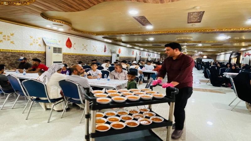 مُضِيفٌ الْإِمَامِ الْحَسَنِ الْمُجْتَبَى (ع) يَسْتَقْبِل جُمُوعٌ الزائرين فِي أَوَّلِ أَيَّامِ عِيدِ الْفِطْرِ الْمُبَارَك