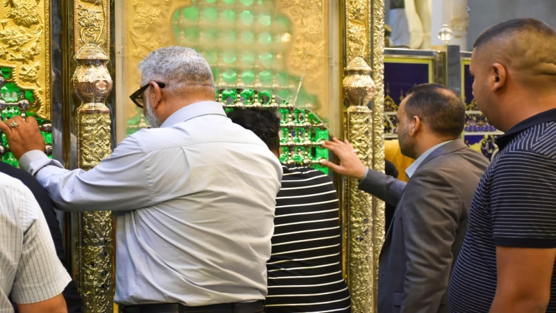 في زيارة استثنائية زار مدير مكتب المزارات الشيعية الشريفة في بابل الاستاذ علي عبد الجليل