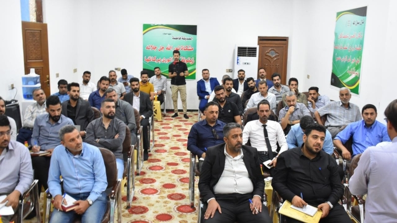 مزار العلوية شريفة بنت الإمام الحَسن يَحتضنُ دورةً إعلاميةً تطويريّةً لِمنتسبي إعلام مزارات بابل