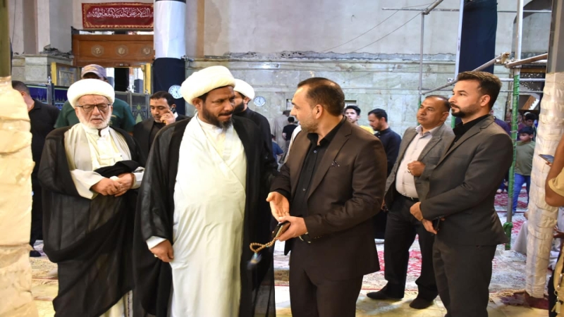 مُسْتَشار الأَمِينِ العَامِّ للمزارات الشيعية الشَّرِيفَةِ فِي العراق يَتَشَرَّف بِزِيَارَة الْمُرْقِد الْمُطَهِّر