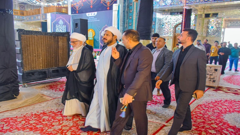 مُسْتَشار الأَمِينِ العَامِّ للمزارات الشيعية الشَّرِيفَةِ فِي العراق يَتَشَرَّف بِزِيَارَة الْمُرْقِد الْمُطَهِّر