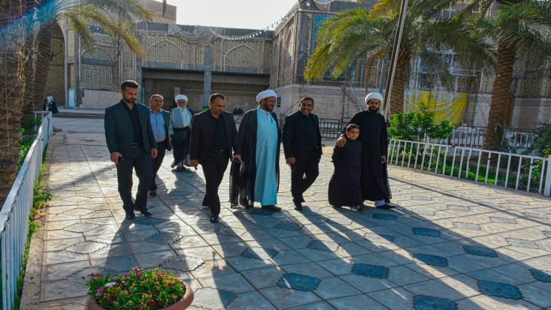 مُسْتَشار الأَمِينِ العَامِّ للمزارات الشيعية الشَّرِيفَةِ فِي العراق يَتَشَرَّف بِزِيَارَة الْمُرْقِد الْمُطَهِّر