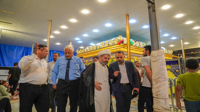 الشيخ مهدي باقر القرشي في رحاب طبيبة المعلولين العلوية الشريفة بنت الامام الحسن المجتبى