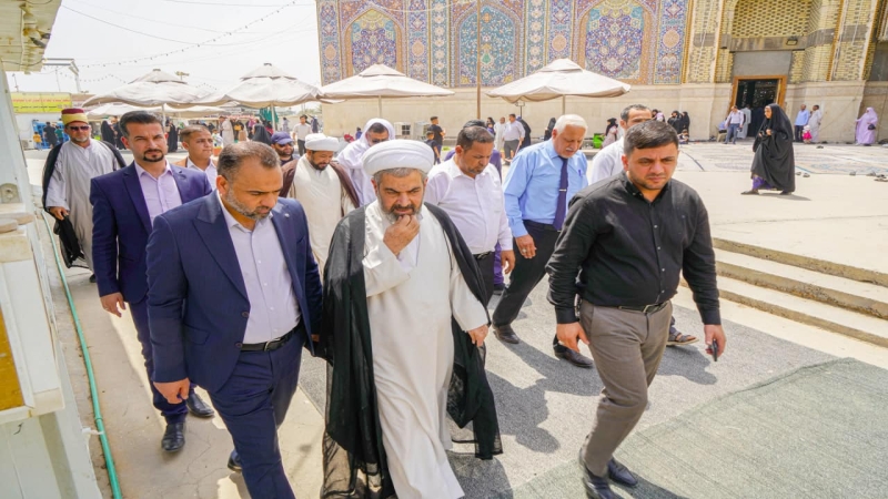 الشيخ مهدي باقر القرشي في رحاب طبيبة المعلولين العلوية الشريفة بنت الامام الحسن المجتبى