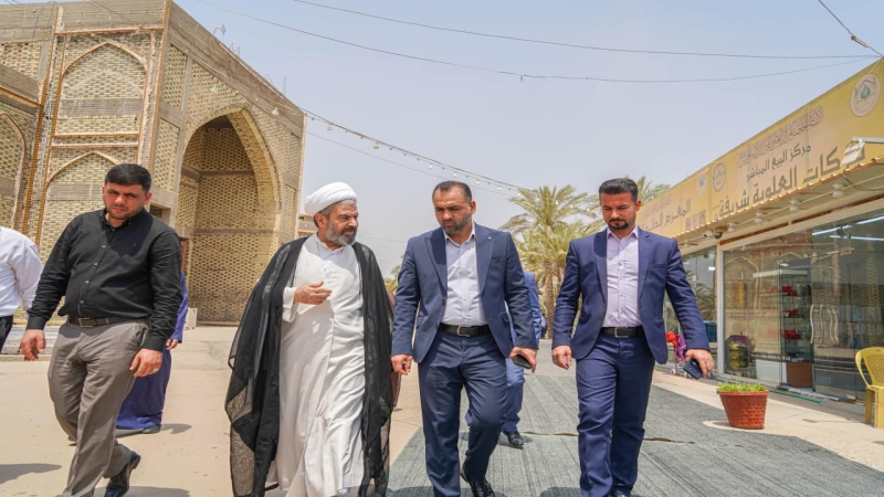 الشيخ مهدي باقر القرشي في رحاب طبيبة المعلولين العلوية الشريفة بنت الامام الحسن المجتبى