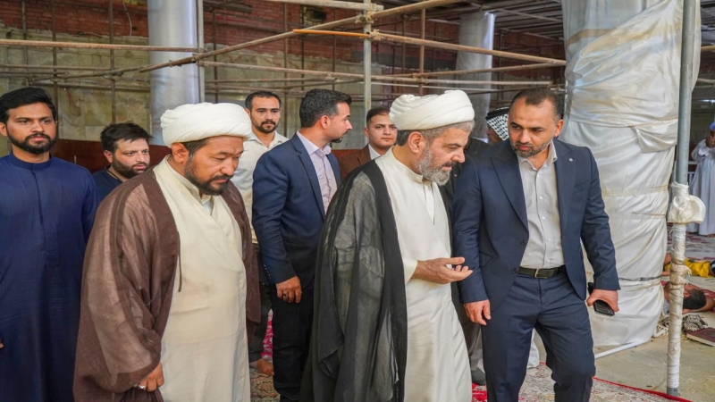 الشيخ مهدي باقر القرشي في رحاب طبيبة المعلولين العلوية الشريفة بنت الامام الحسن المجتبى