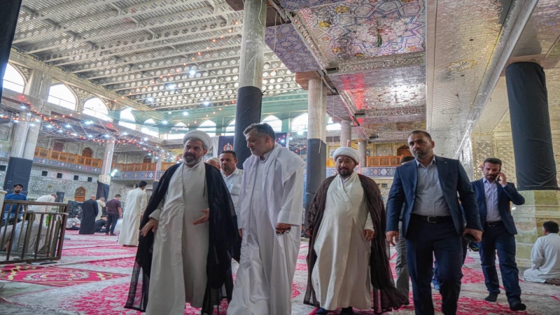 الشيخ مهدي باقر القرشي في رحاب طبيبة المعلولين العلوية الشريفة بنت الامام الحسن المجتبى