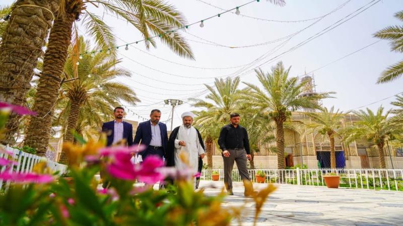 الشيخ مهدي باقر القرشي في رحاب طبيبة المعلولين العلوية الشريفة بنت الامام الحسن المجتبى